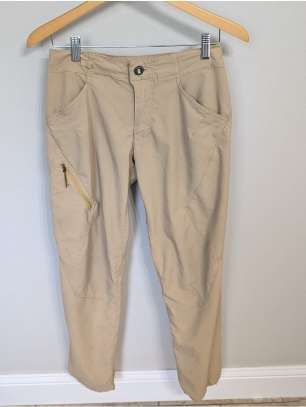 Patagonia Men's RPS Rock Pants Beige Size 28 Lightweight Hiking